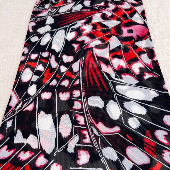 NWT Halden The Athena Luxury Stretch Mesh Butterfly Maxi Dress OS/M Goddesscore - Picture 4 of 16